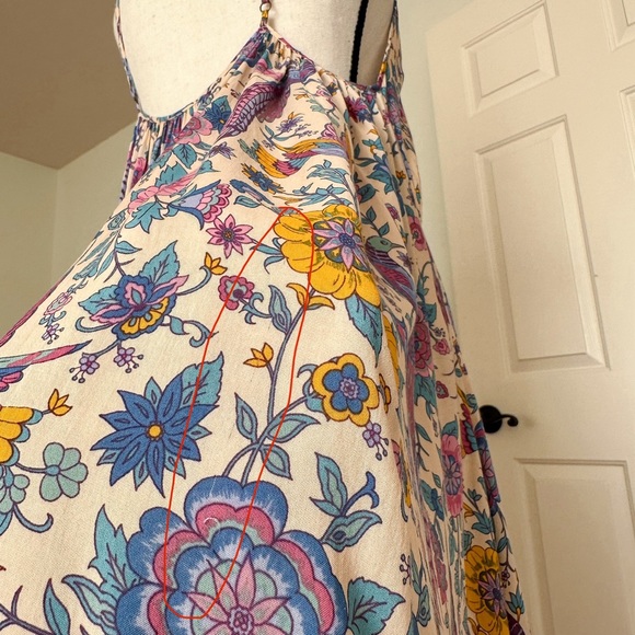 🌸 SPELL 🌸 Lovebird Strappy Midi Dress SMALL - Picture 10 of 10